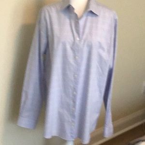 Michael Kors men shirt baby blue plaid